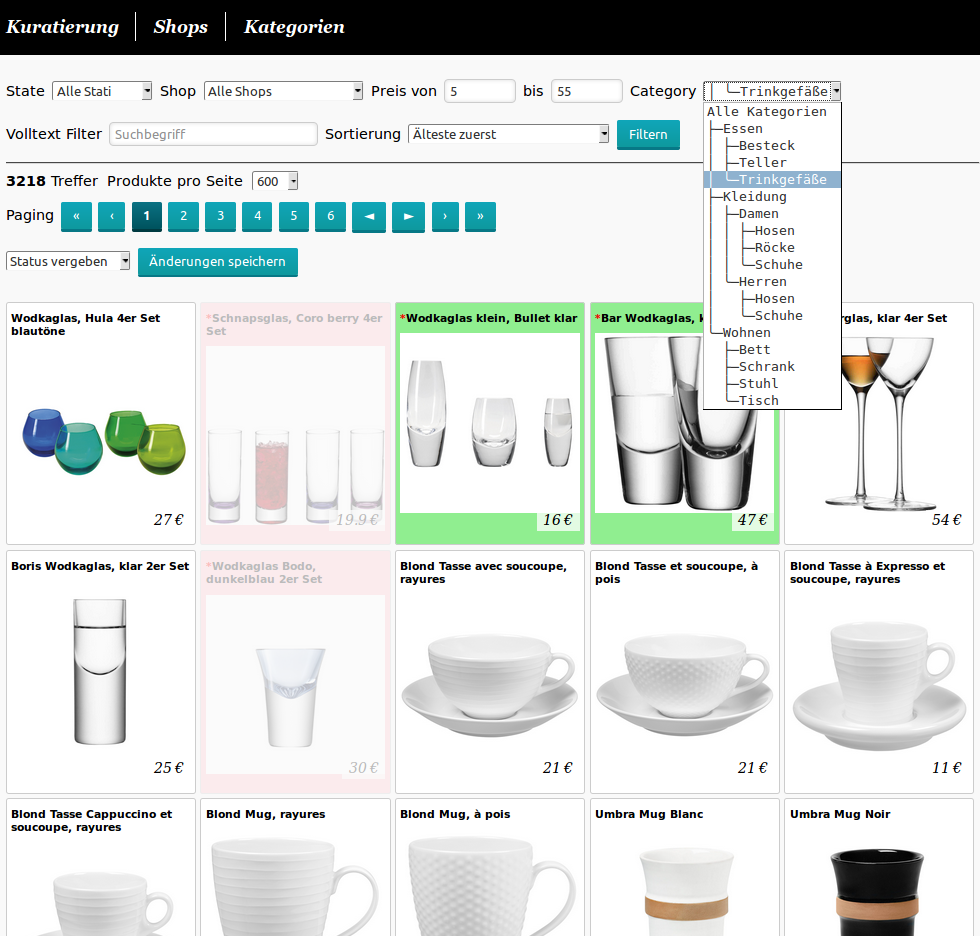 Screenshot Curation Interface